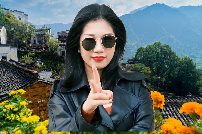 若依站在水中，望着那巨大的黑熊，额头上有冷汗淌下来