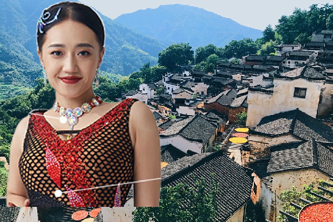 红色妖姬并没有趁机进攻，而是倒退两步，对着雷丁勾了勾手指