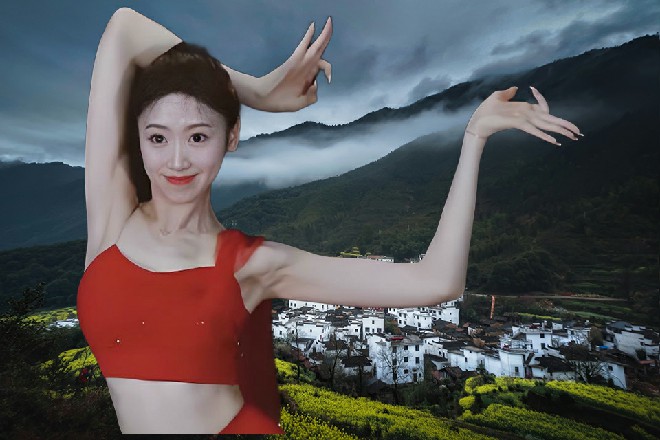 苗小萌滑行了十多分钟，最后在一栋建筑物面前停了下来