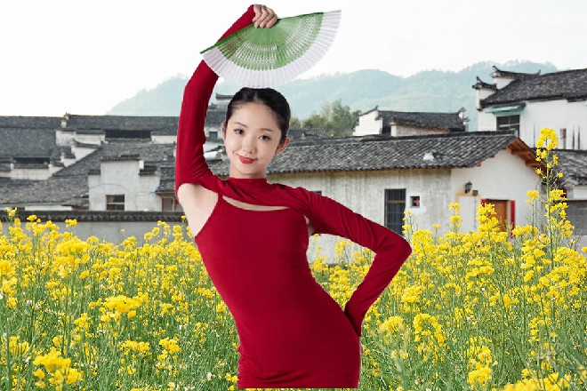 兰胜男站在台阶上面，看着下面的Abb，冷声问道