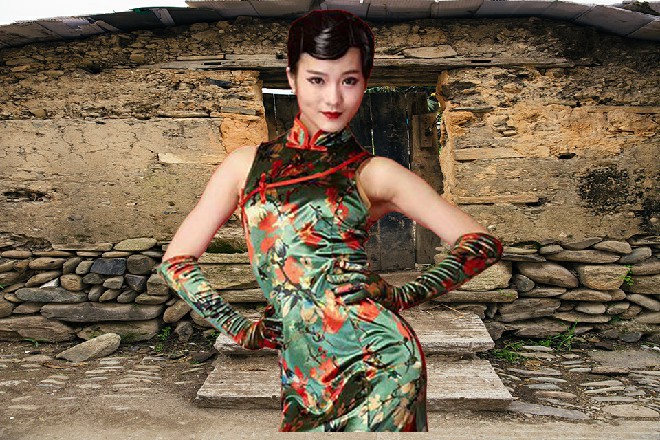 诺曦S打了个哈欠，看着坐在那，一身红色旗袍的朱雀